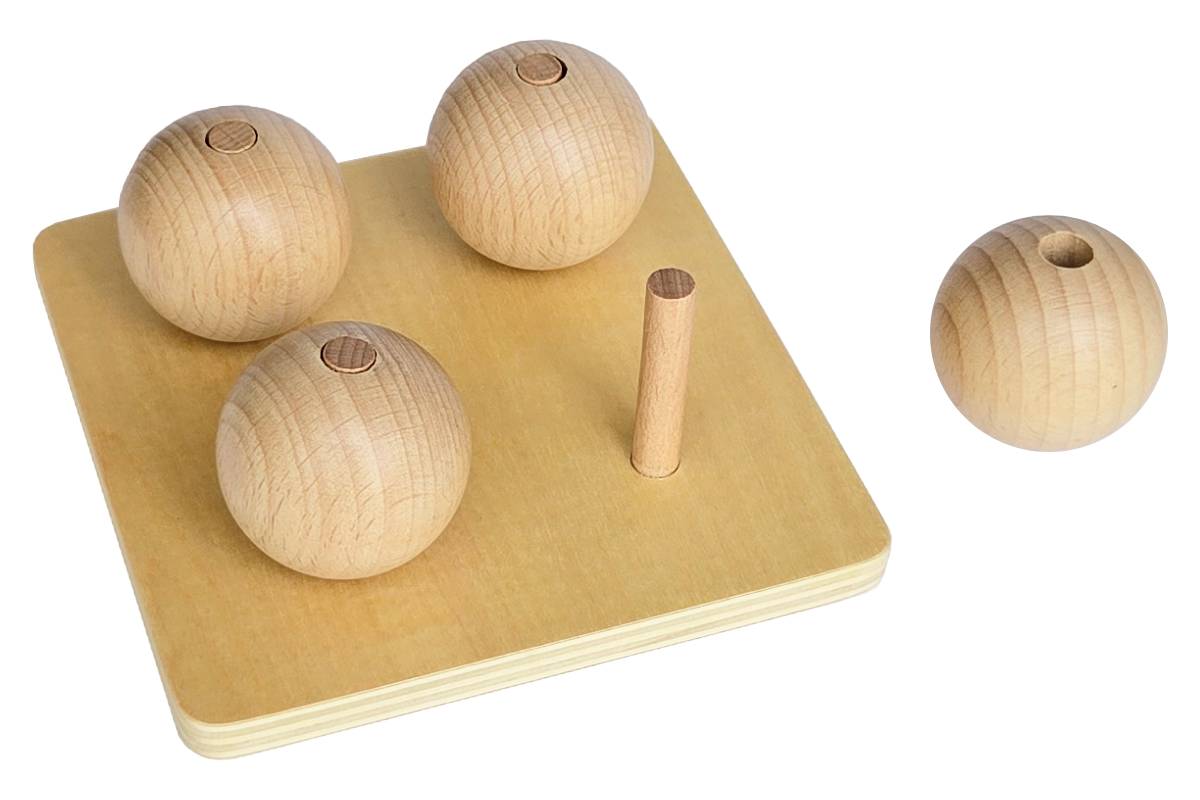 Spheres on Small Pegs