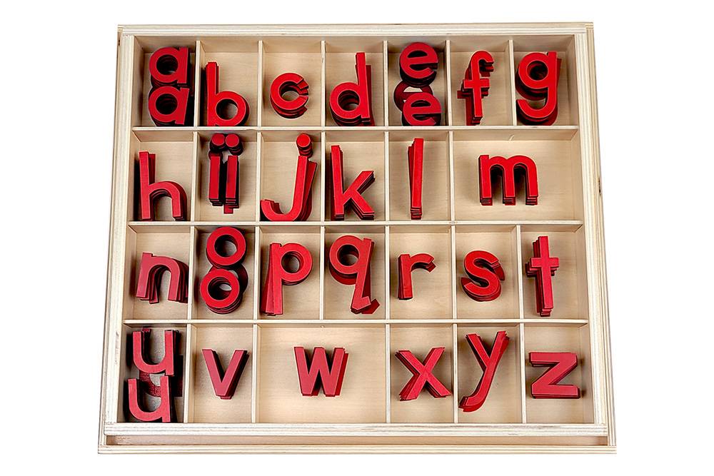 Movable Alphabet with Box - Print (Red)