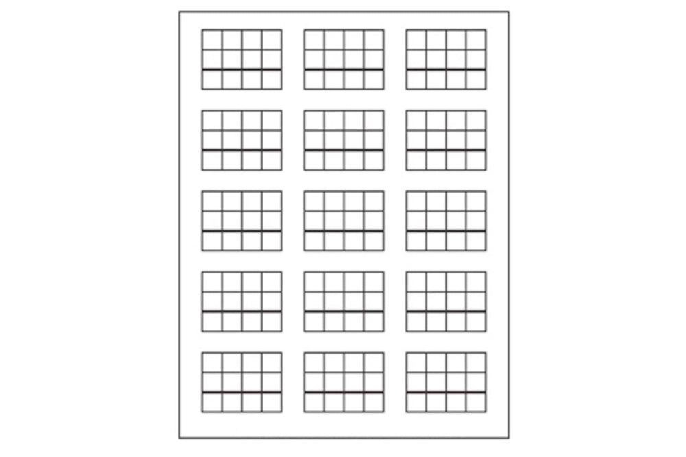 IFIT Montessori: Stamp Game Paper, 15 Problems (50 sheets)