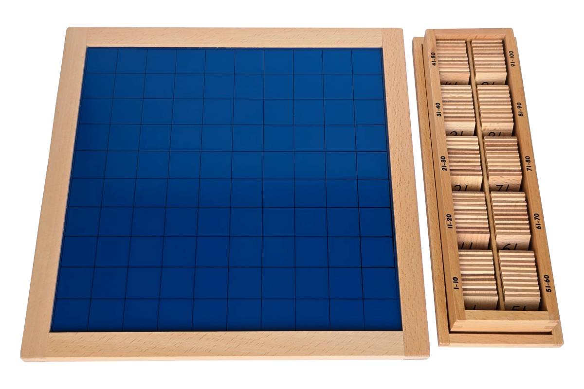 Hundred Board with Numbered Tile Box