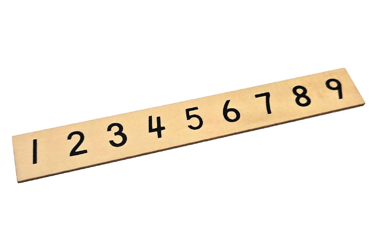 Numbered Strip 1–9 for Coloured Bead Stair Hanger