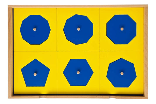 Geometric Cabinet Tray with polygons