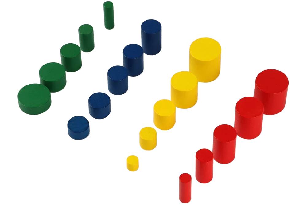 IFIT Montessori: Knobless Cylinders (Mini)