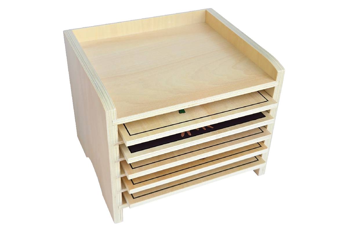 5 Plant Puzzles with Cabinet