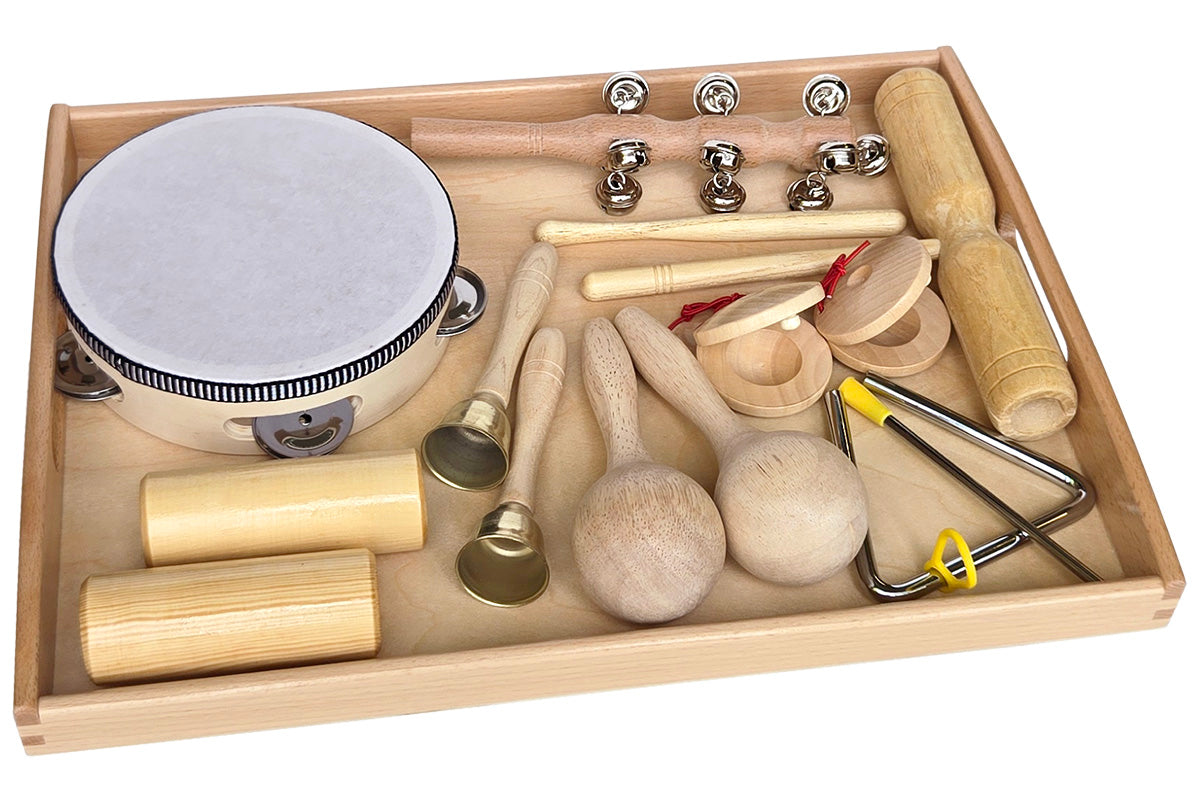 Club Instrument 8 Musical Instruments with Tray - IFIT Montessori