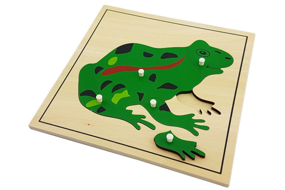 IFIT Montessori: 5 Animal Puzzles with Cabinet