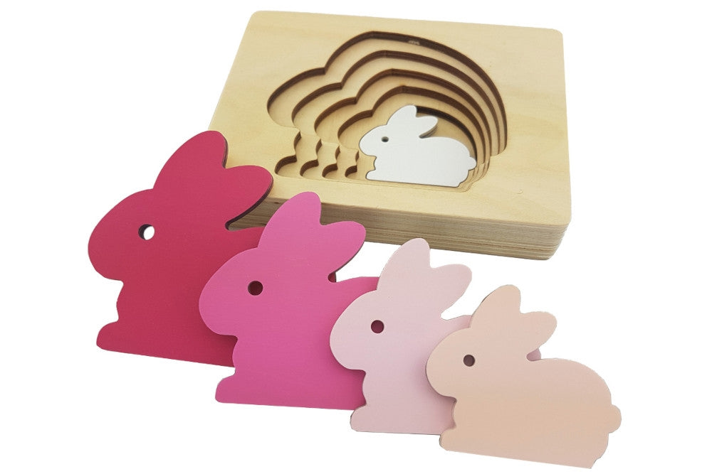Multi-Layered Rabbit Puzzle - IFIT Montessori