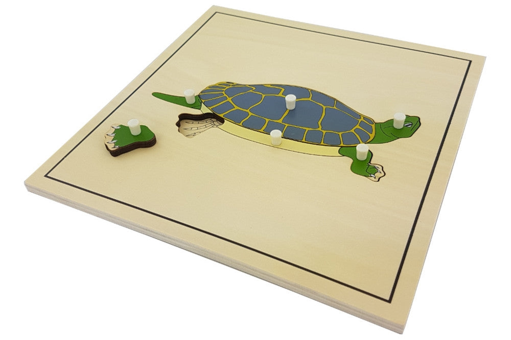 IFIT Montessori: 5 Animal (with Skeleton) Puzzles with Cabinet