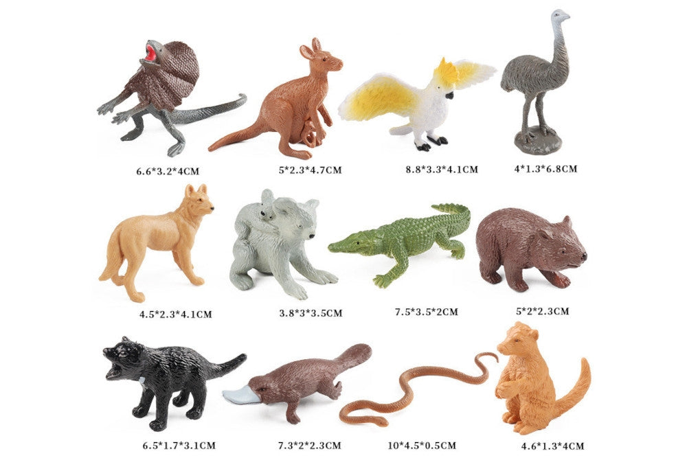 12 Animals of Australia Models