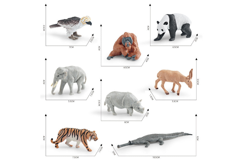 8 Animals of Asia Models