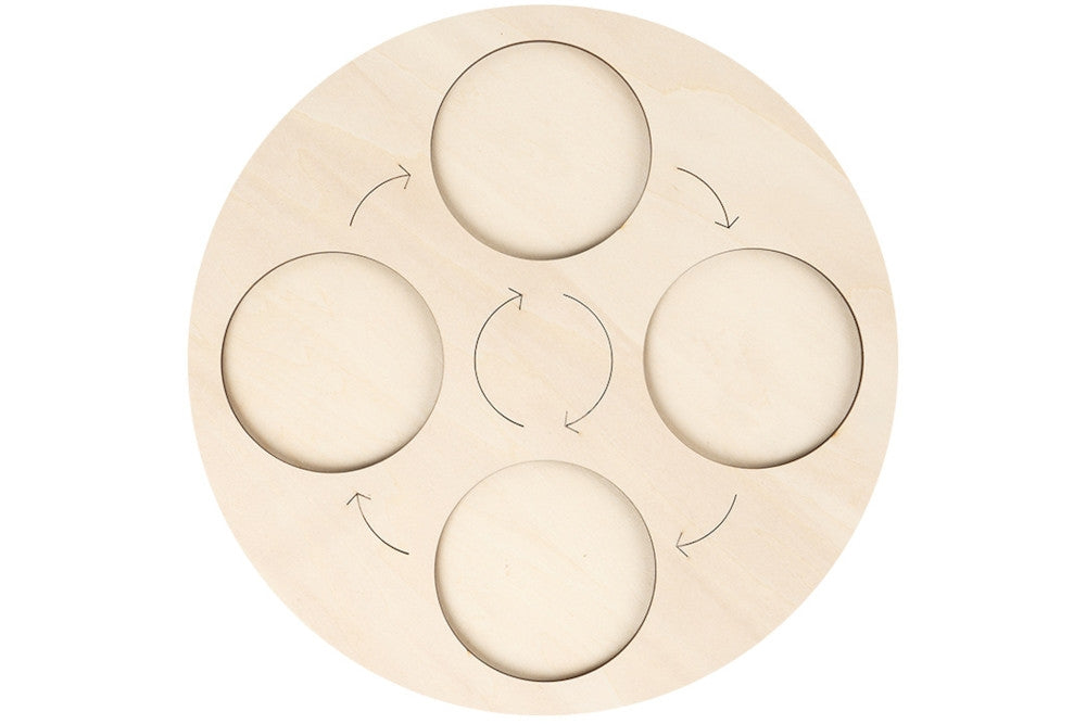 4-Stage Wooden Tray for Life Cycle Models