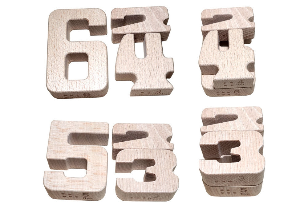 Wooden Number Sum Blocks