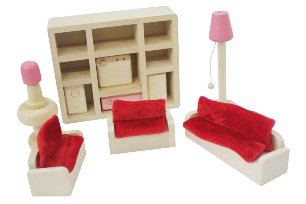 Dollhouse Furniture Pink Bundle