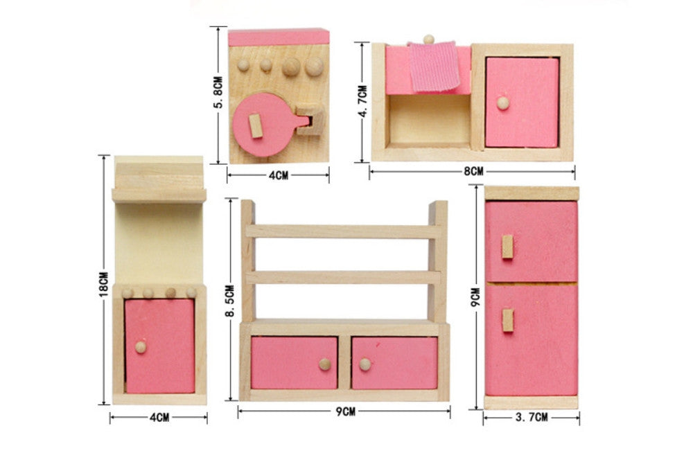 Pink Kitchen Set & PDF Language Exercise Cards