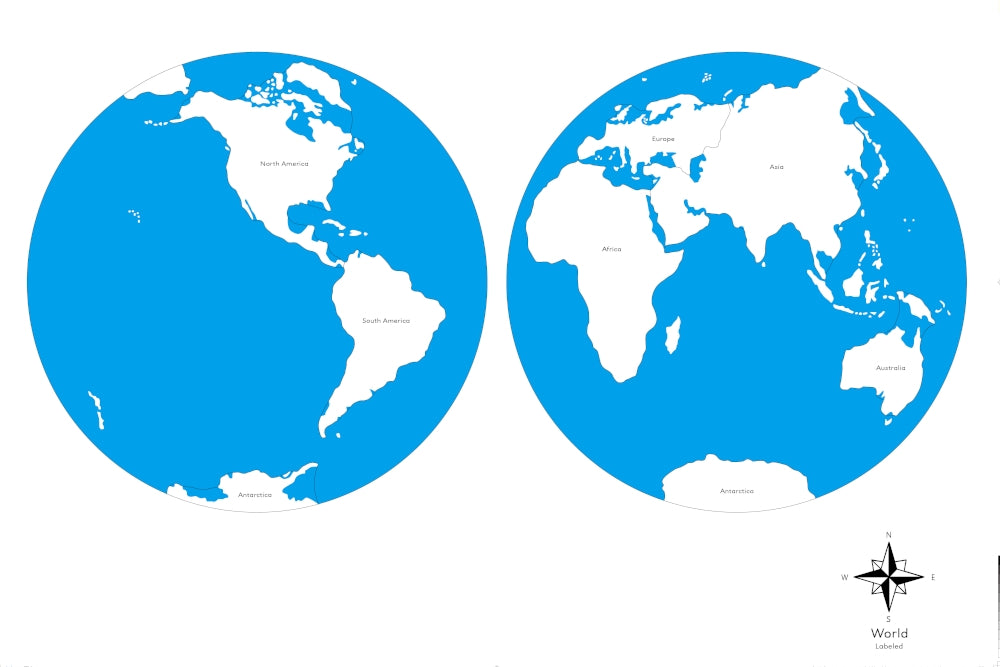 Labeled World Parts Control Map - IFIT Montessori