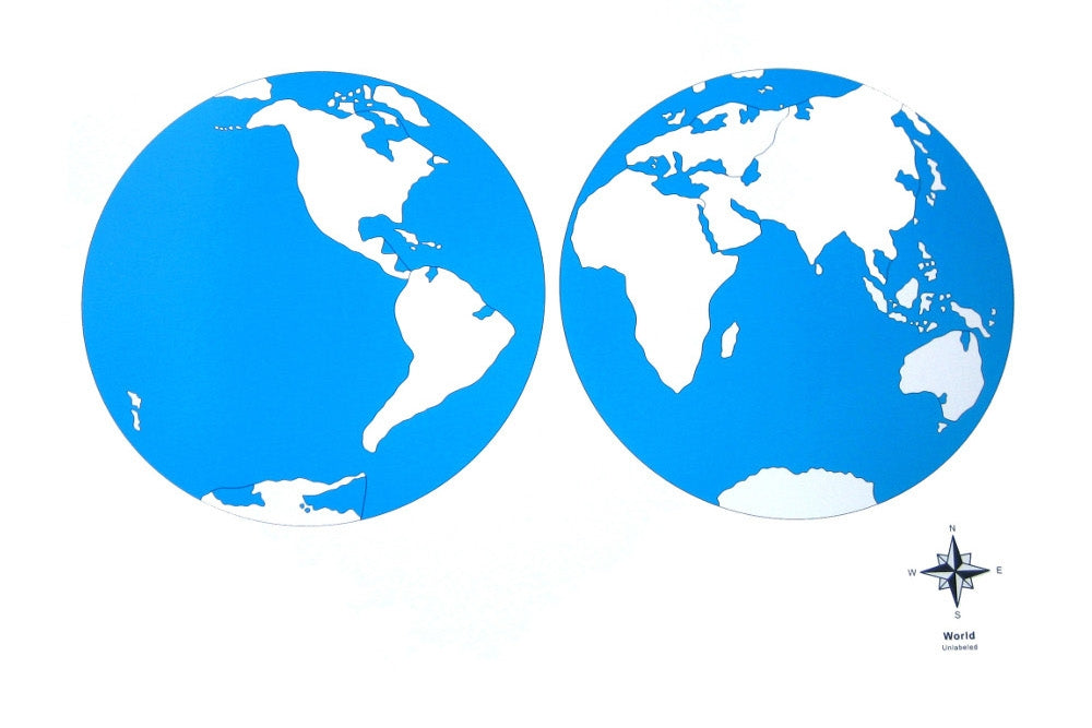 IFIT Montessori: Unlabeled World Parts Control Map