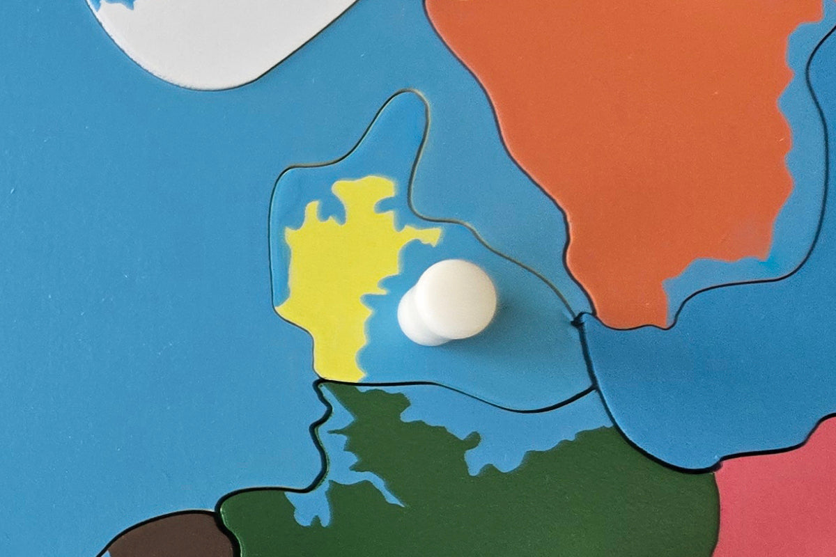 Denmark - Puzzle Piece of Europe (Plastic Knob)