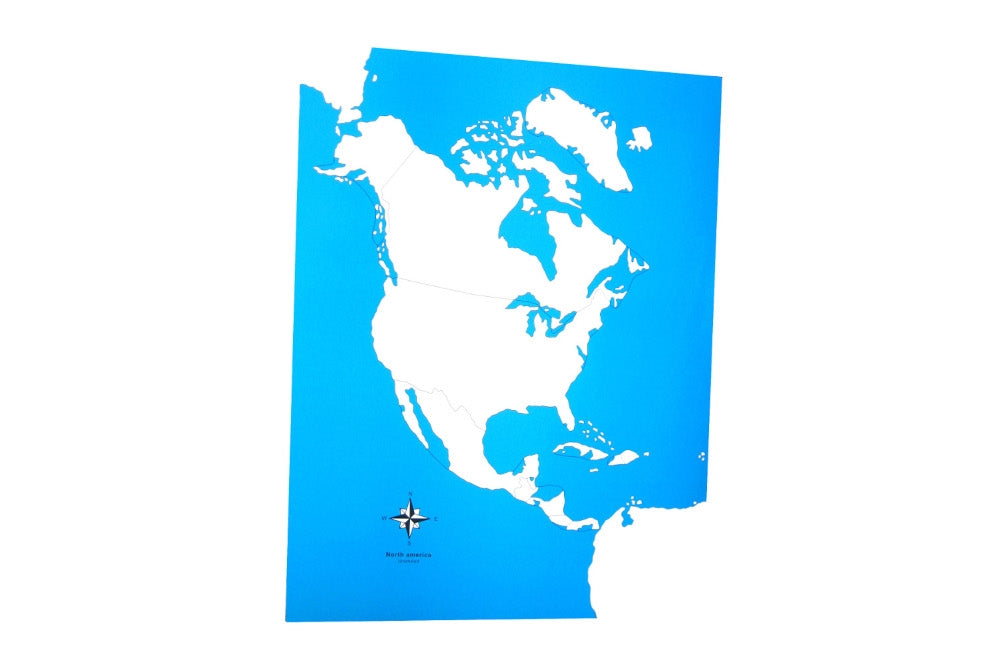 IFIT Montessori: Unlabeled North America Control Map