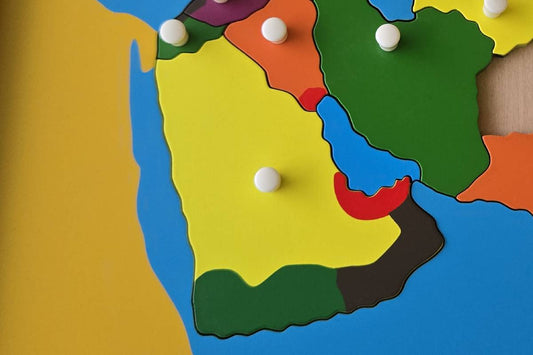 Saudi Arabia - Puzzle Piece of Asia (Plastic Knob)