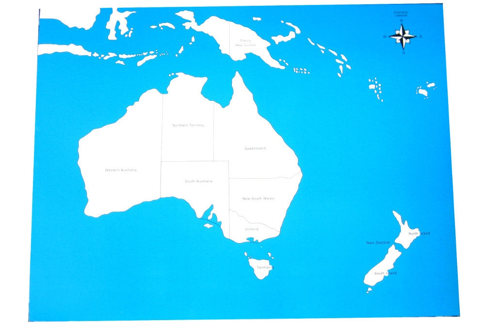 IFIT Montessori: Labeled Australia Control Map