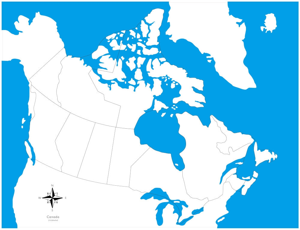 IFIT Montessori: Unlabeled Canada Control Map