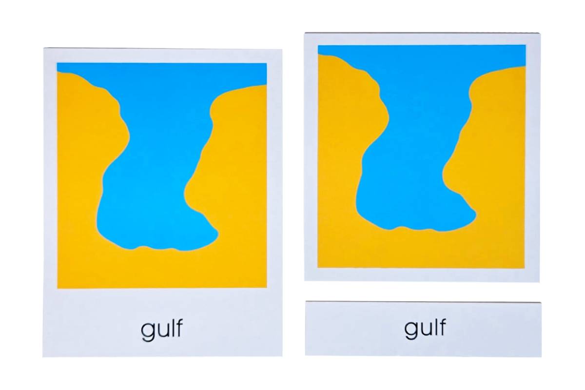 Land and Water Form 3-Part Cards