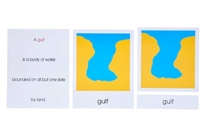 Land and Water Form 3-Part Cards