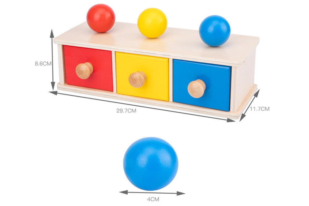 Box with Drawers and Balls