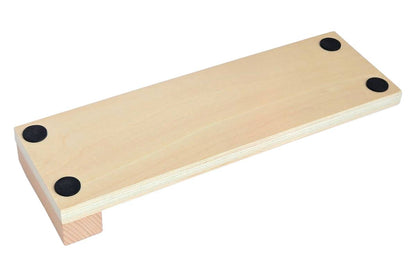 Bottom of Braiding Board, showing four foam feet