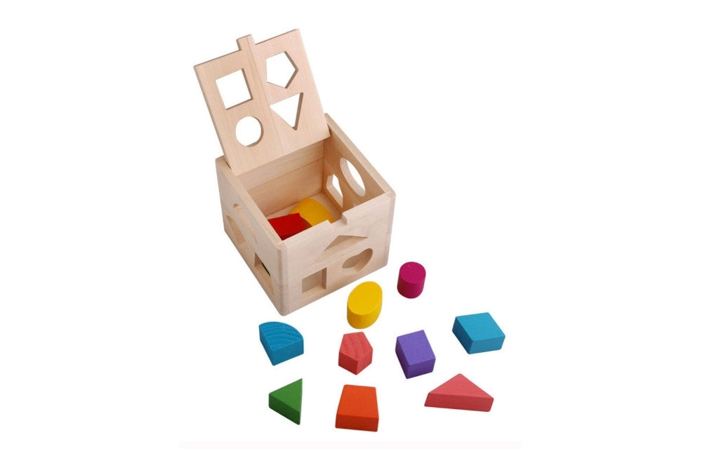 Colored Shape Sorting Cube (Clearance)