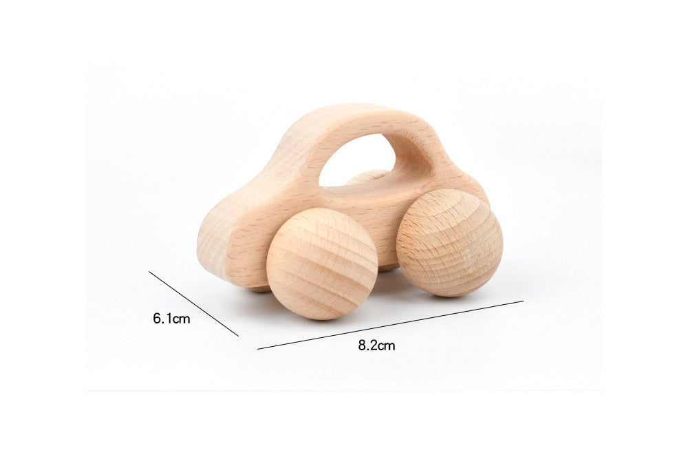 5-Piece Wooden Baby Rattle/Teether Set