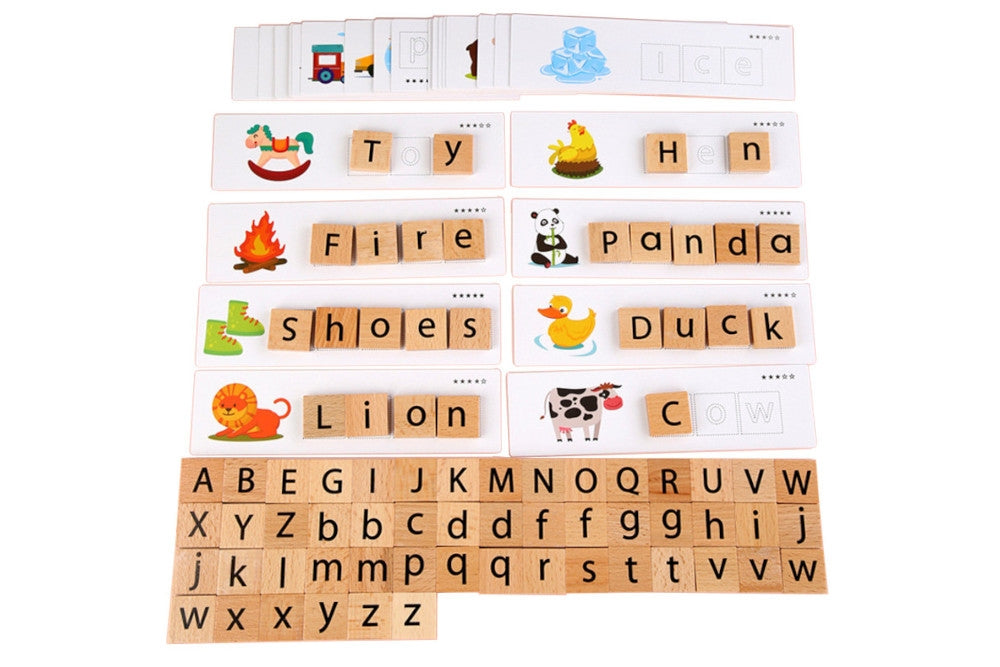 Letter Matching Game with Tray - Tiles