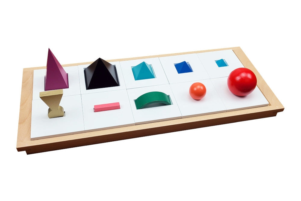 IFIT Montessori: Solid Grammar Symbols with Tray