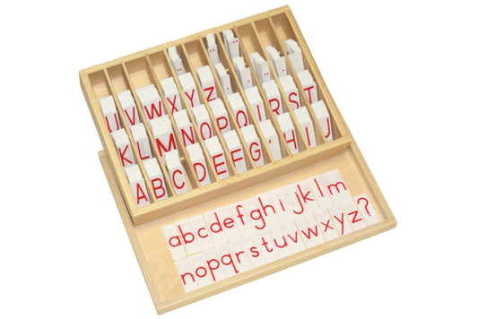 IFIT Montessori: Printed Alphabet (Red) with Box