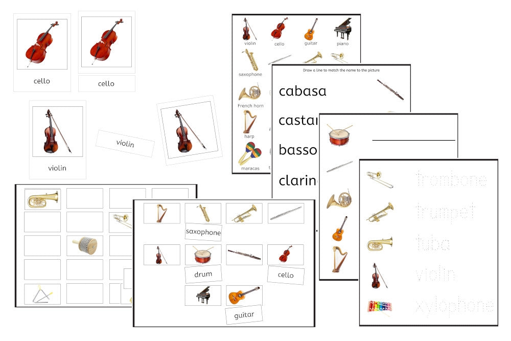 Musical Instruments Exercise Set (PDF)