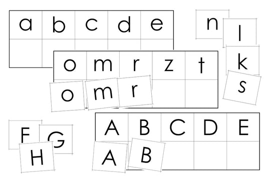 Print Lower & Upper Case Letter Match (PDF)