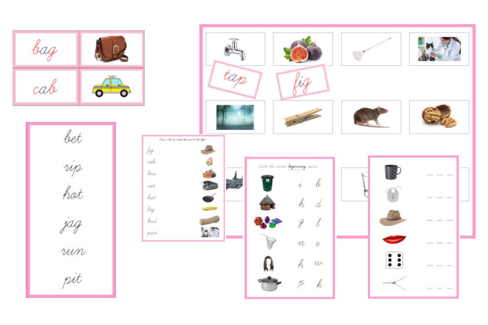 Pink Language Series Bundle, Cursive (PDF)