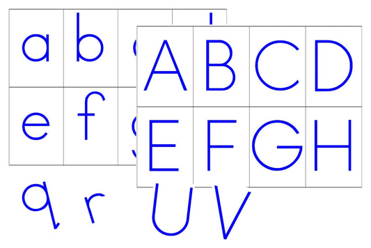 Movable Alphabet (Print, Blue, PDF)