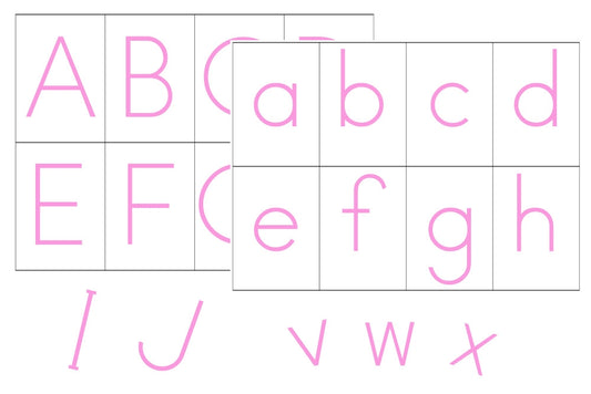 Movable Alphabet (Print, Pink, PDF)