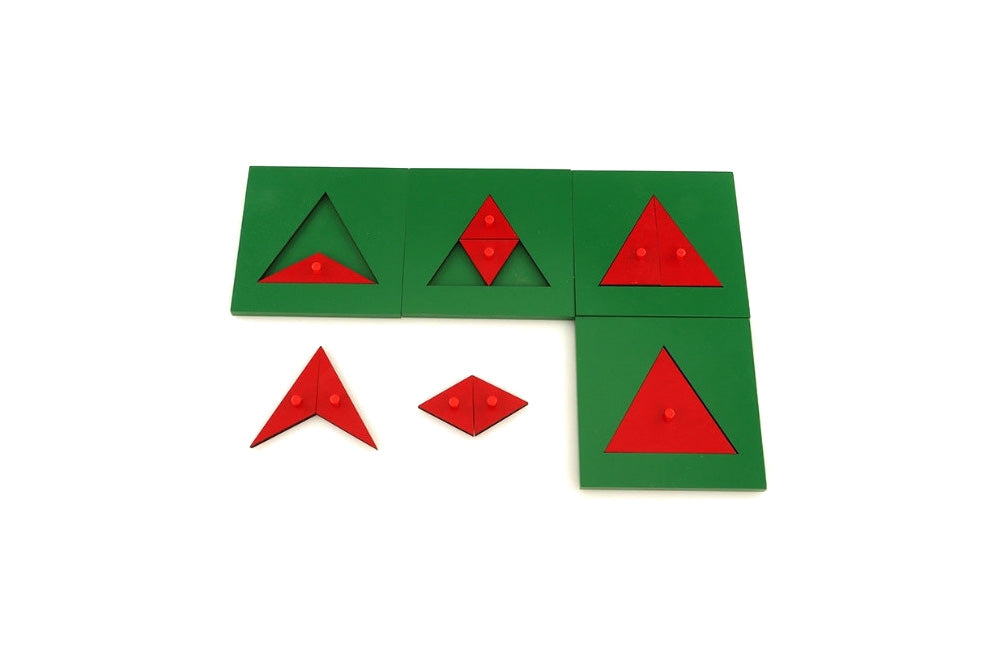 IFIT Montessori: Wood Triangles: 4 Plates