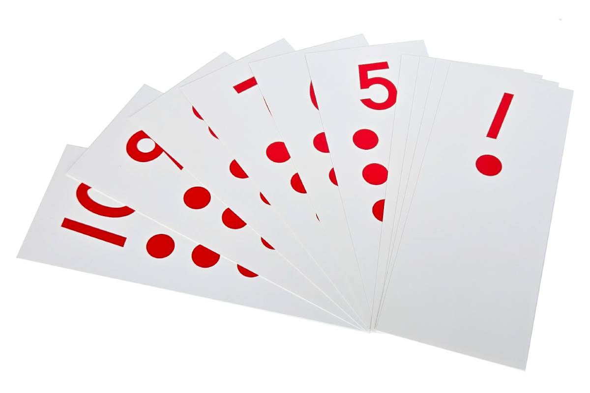 Control Cards for Numerals & Counters