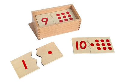 Number and Counter Match-up Puzzle