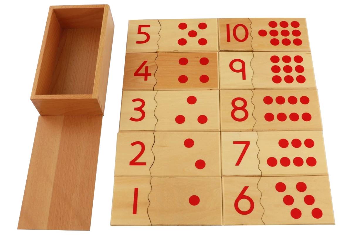 Number and Counter Match-up Puzzle