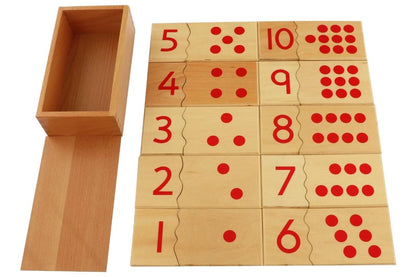 Number and Counter Match-up Puzzle