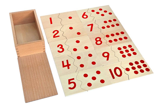 Number and Counter Match-up Puzzle