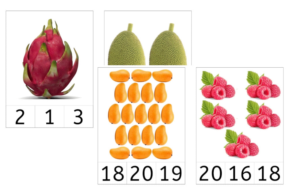 Fruit Counting Cards 1-20 (PDF)