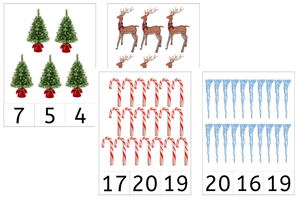 Winter Object Counting Cards 1-20 (PDF)