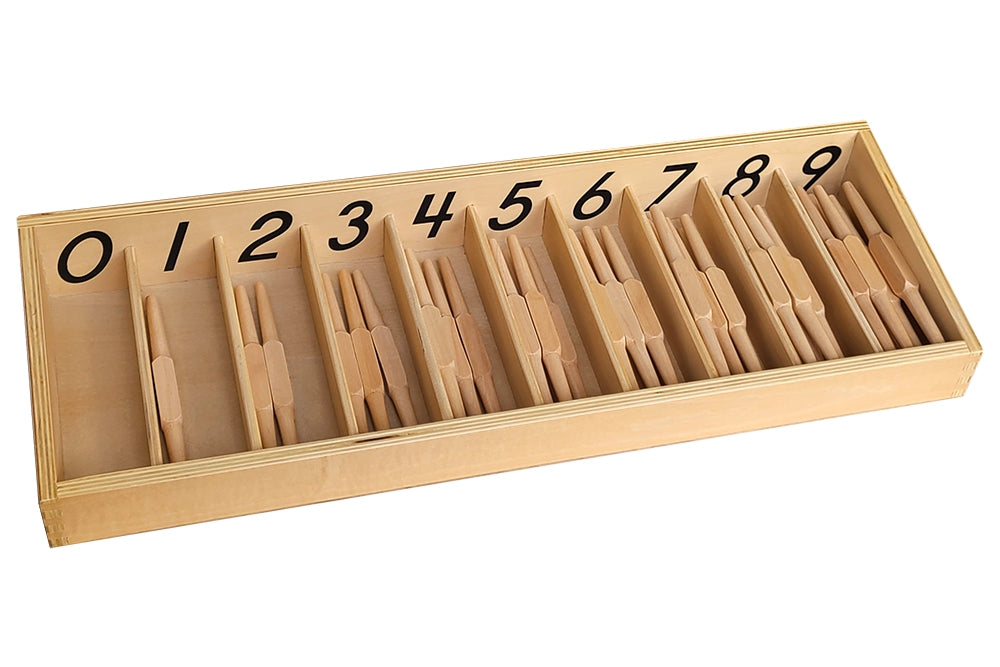 IFIT Montessori: Numbered Spindle Box with 45 Spindles