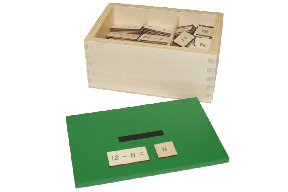 Subtraction Equations and Differences Box