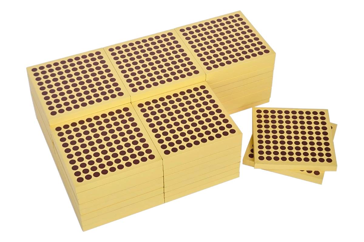 45 Wooden Hundred Squares